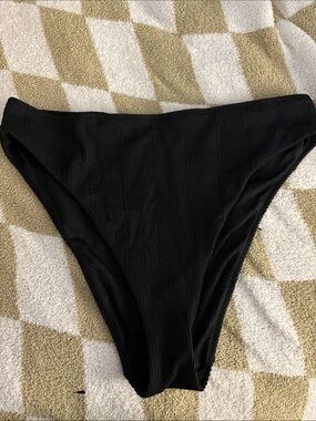 Black High-Cut Women's Swim Bottom